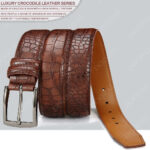 Croc-Embossed Pin-Buckle Belt – view 17