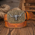 Longhorn Buckle Western Belt – view 6