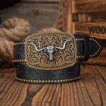 Longhorn Buckle Western Belt – view 7